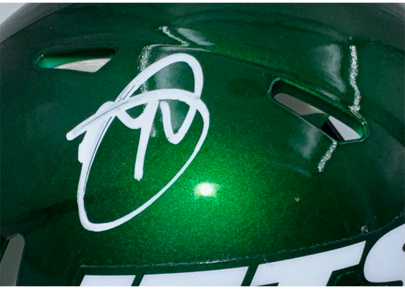 Minkah Fitzpatrick Signed New York Jets Alternate Speed Mini Helmet JSA