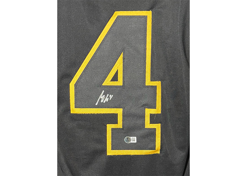Miro Heiskanen Signed Dallas Black Hockey Jersey Beckett