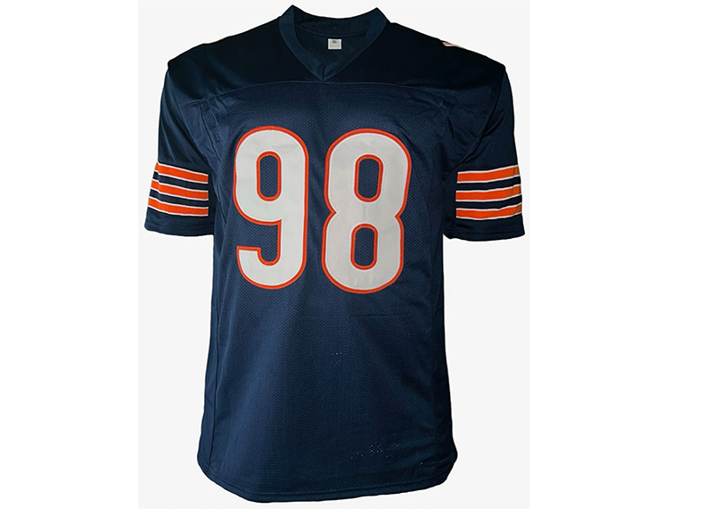 Montez Sweat Signed Chicago Blue Football Jersey JSA