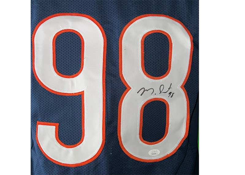 Montez Sweat Signed Chicago Blue Football Jersey JSA