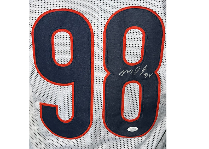 Montez Sweat Signed Chicago White Football Jersey JSA