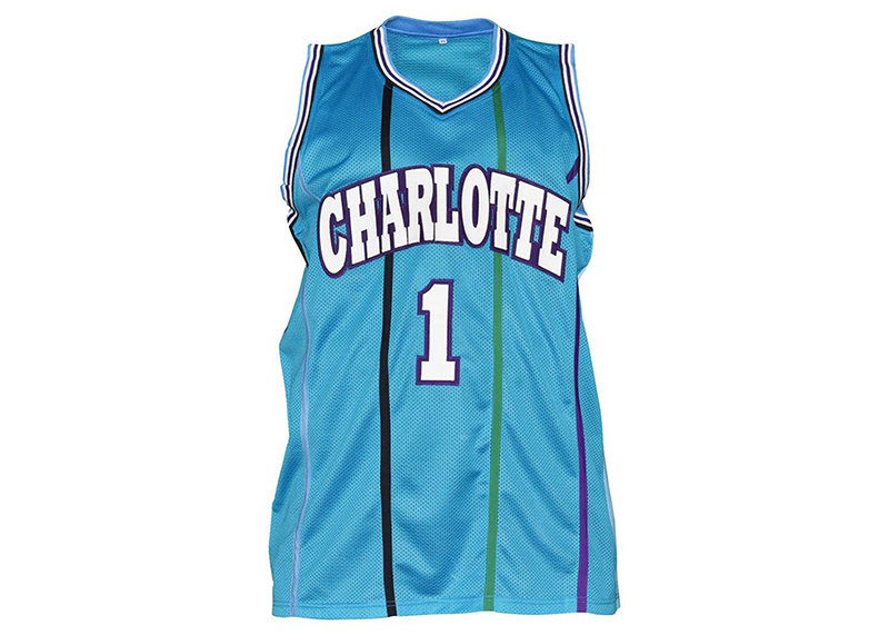 Muggsy Bogues Signed Charlotte Blue Basketball Jersey (JSA)