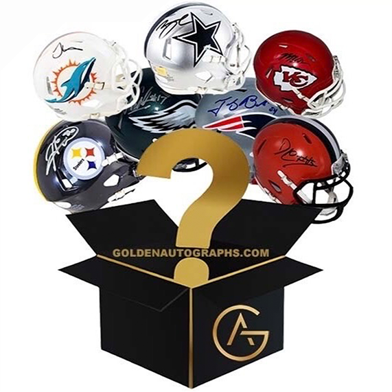Triple Autographed Mini Helmet Mystery Box