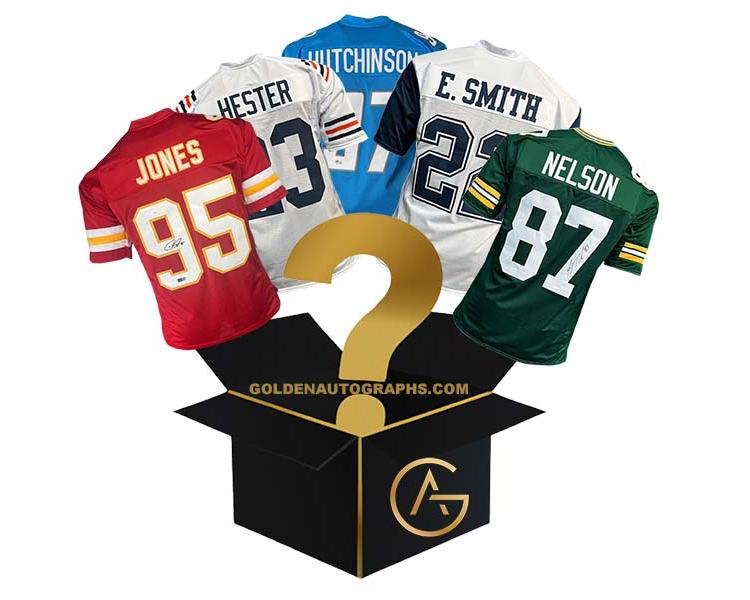 3X Signed Football Jersey Mystery Box Guarantee Hit