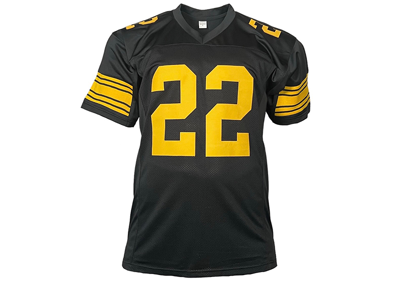Najee Harris Signed Pittsburgh Black Color Rush Football Jersey JSA