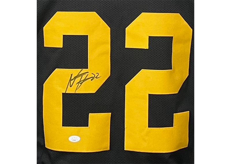 Najee Harris Signed Pittsburgh Black Color Rush Football Jersey JSA