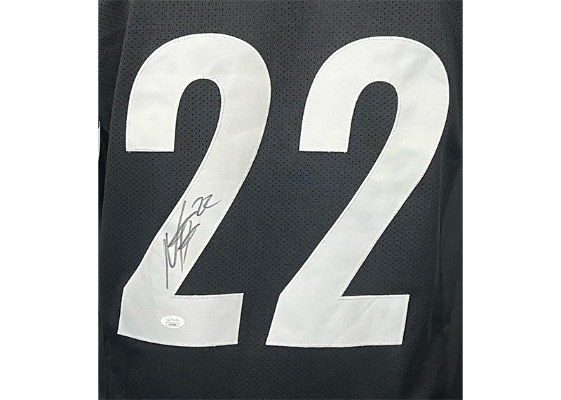 Najee Harris Signed Pittsburgh Black Football Jersey JSA