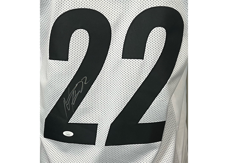 Najee Harris Signed Pittsburgh White Football Jersey JSA