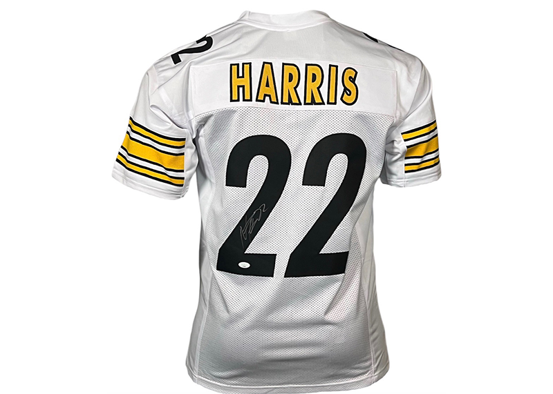 Najee Harris Signed Pittsburgh White Football Jersey JSA
