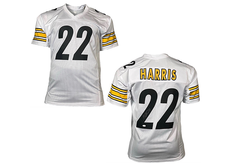 Najee Harris Signed Pittsburgh White Football Jersey JSA