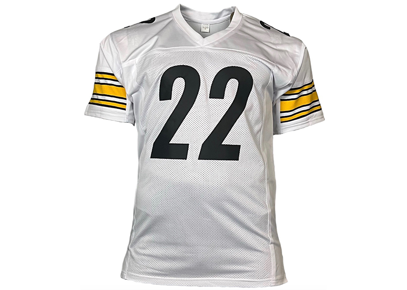 Najee Harris Signed Pittsburgh White Football Jersey JSA