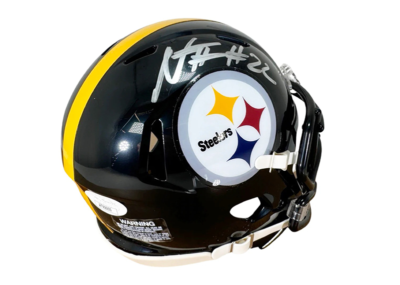 Najee Harris Signed Pittsburgh Steelers Speed Mini Football Helmet (JSA)