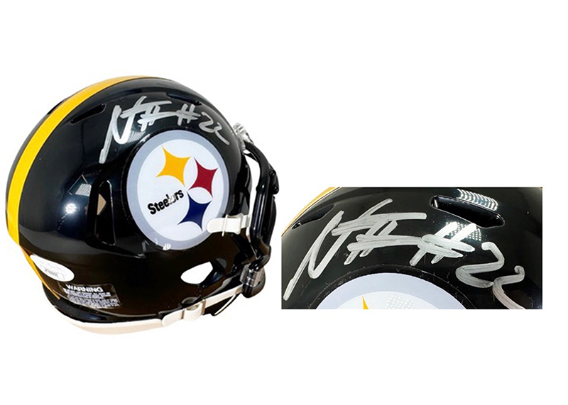 Najee Harris Signed Pittsburgh Steelers Speed Mini Football Helmet (JSA)