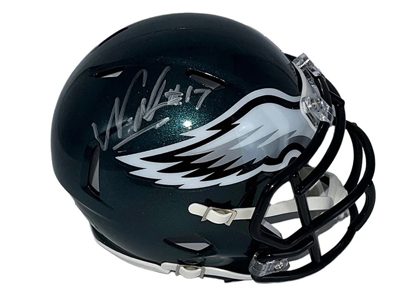 Nakobe Dean Philadelphia Eagles Autographed Speed Mini Helmet ( JSA )