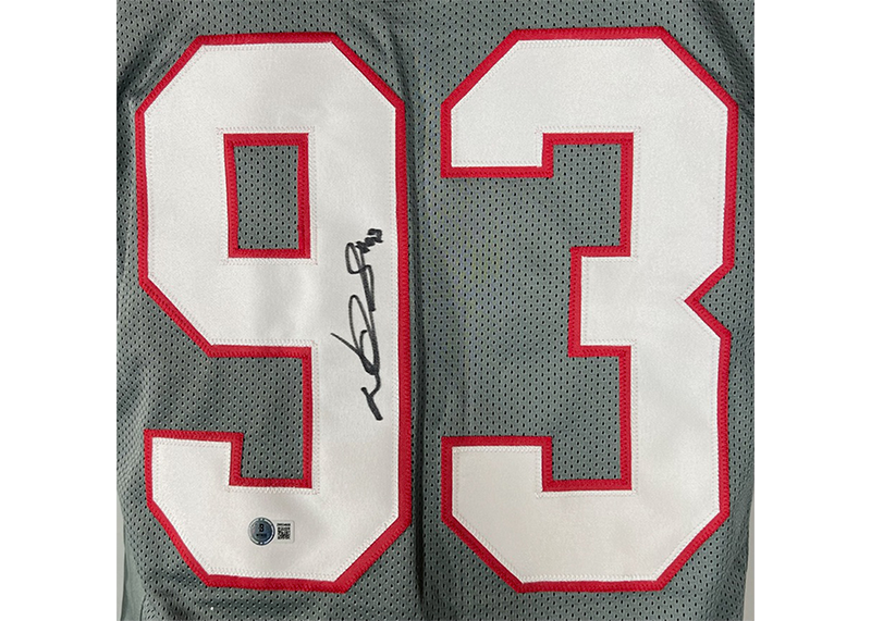 Ndamukong Suh Signed Tampa Bay Gray Football Jersey Beckett