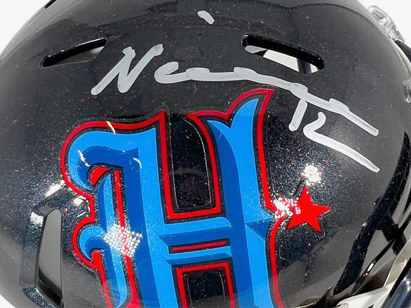 Nico Collins Signed Houston Texans H-Town Mini Football Helmet Beckett