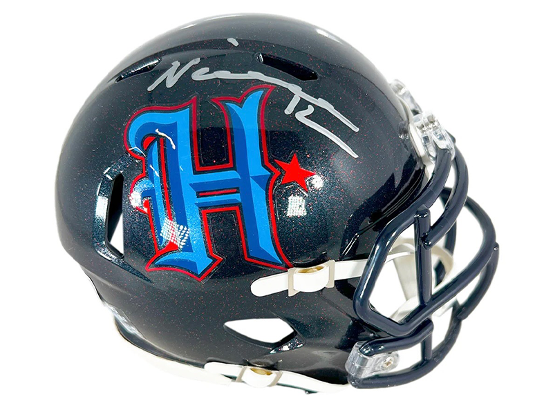 Nico Collins Signed Houston Texans H-Town Mini Football Helmet Beckett