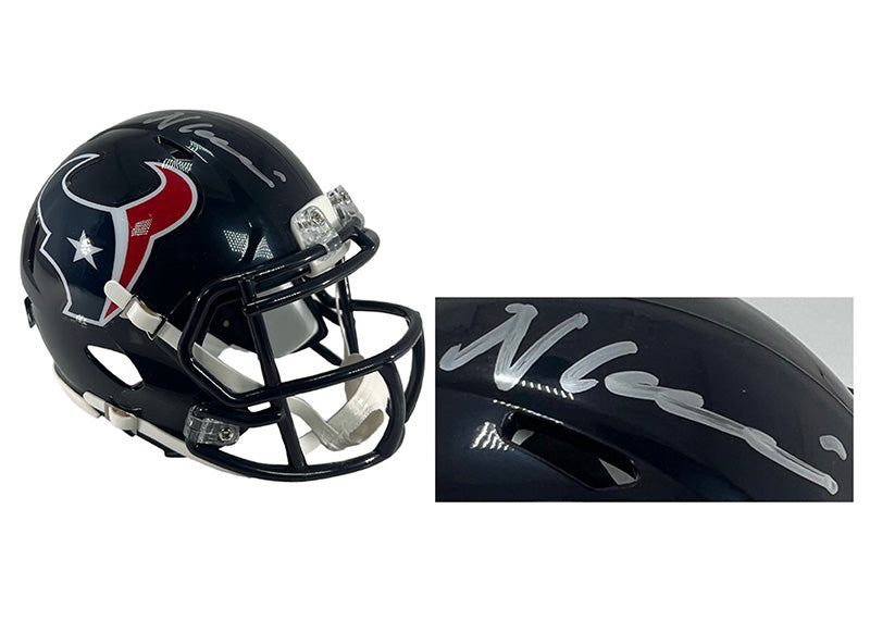 Nico Collins Signed Houston Texans Speed Speed Mini Football Helmet (JSA)