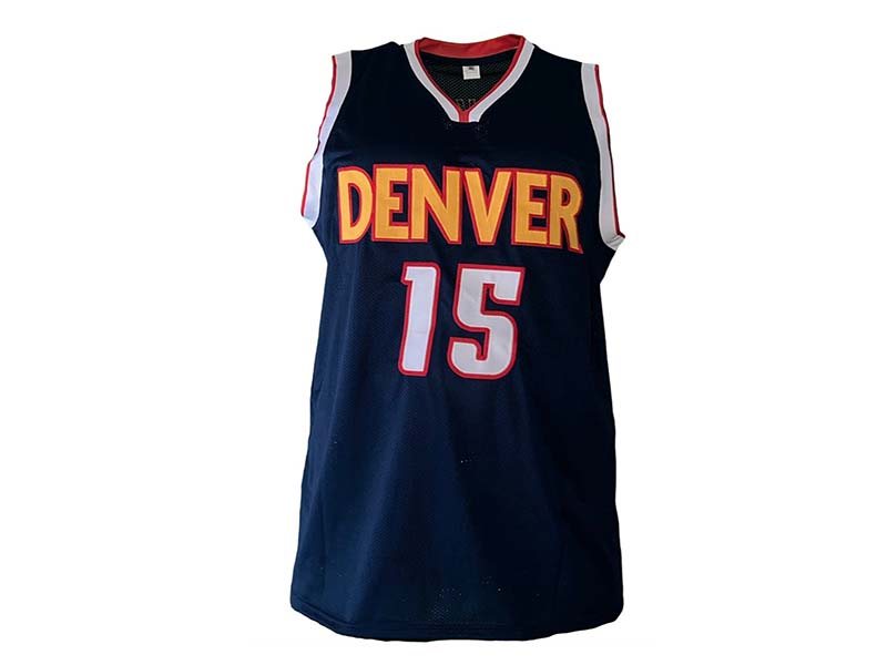 Nikola Jokic Signed Autographed Custom Blue Denver Basketball Jersey Beckett