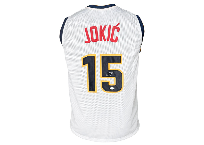 Nikola Jokic Signed Denver White Basketball Jersey (JSA)