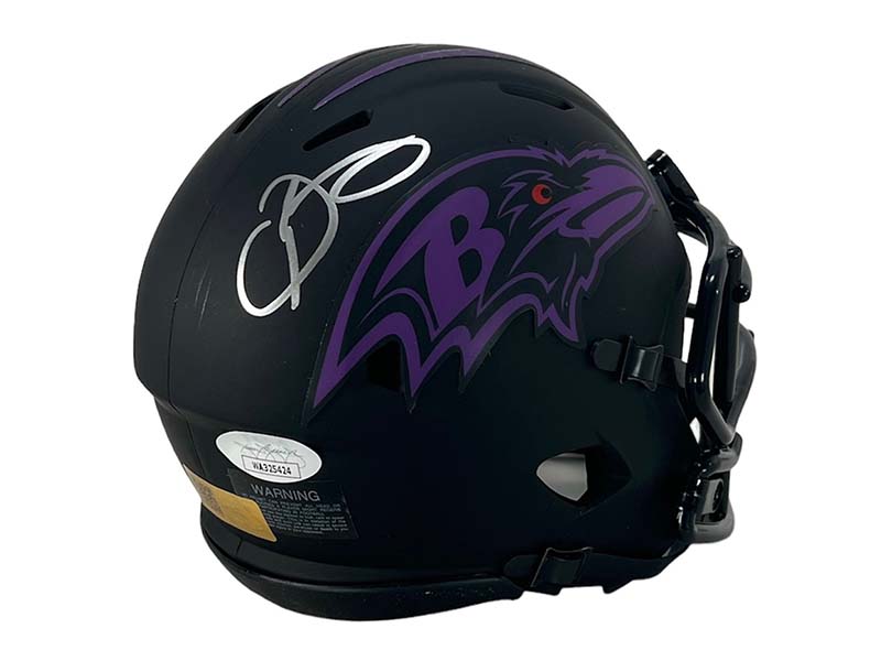 Odell Beckham Jr. Signed Eclipse Baltimore Ravens Mini Helmet Beckett