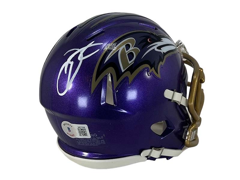 Odell Beckham Jr. Signed Flash Baltimore Ravens Mini Helmet Beckett