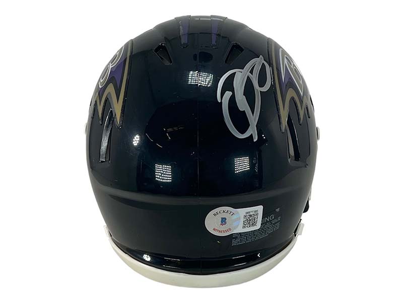 Odell Beckham Jr. Signed Speed Baltimore Ravens Mini Helmet Beckett