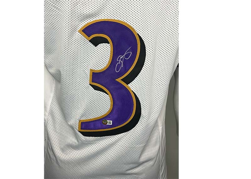 Odell Beckham Jr Autographed White Custom Football Jersey (Beckett)