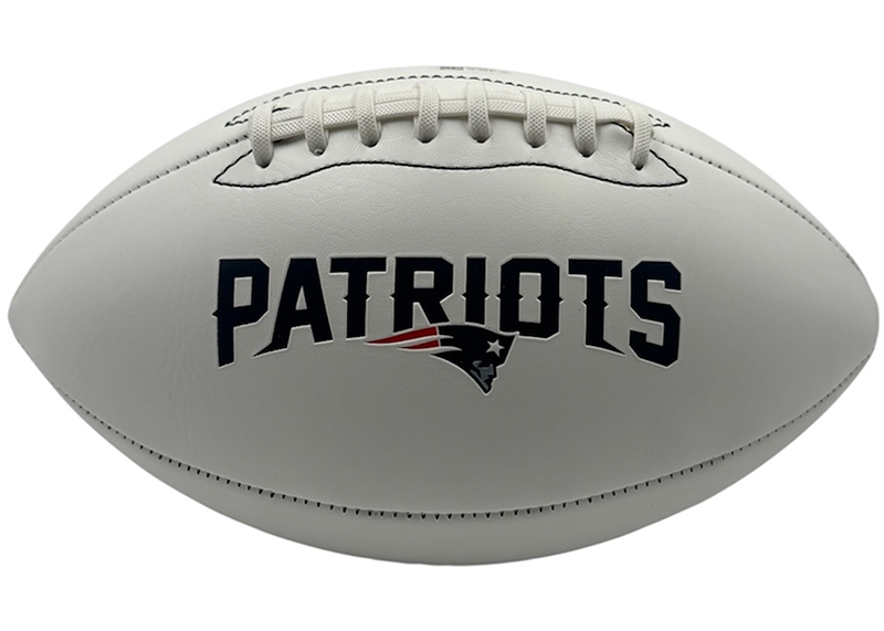 Otis Smith Signed New England Patriots Logo Football JSA