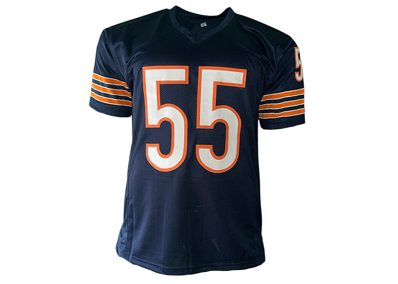 Otis Wilson Signed Chicago Blue Football Jersey Beckett