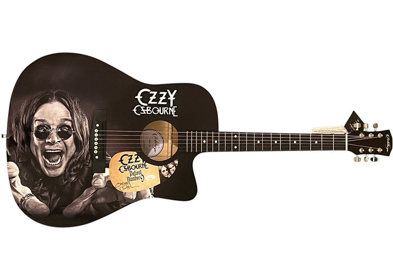 Ozzy Osbourne Signed Acoustic Guitar (JSA)