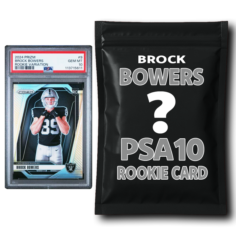 Brock Bowers PSA 10 Graded Football Rookie Card Mystery Pack
