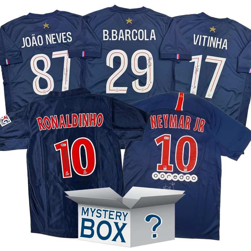 PSG Paris Saint-Germain F.C. Autographed/Signed Soccer Jersey Mystery Box with PSA JSA or Beckett COA