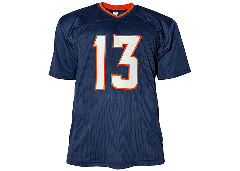 Pat Bryant Signed Denver Blue Football Jersey JSA