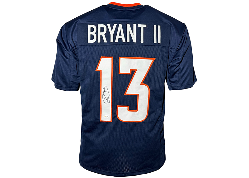 Pat Bryant Signed Denver Blue Football Jersey JSA