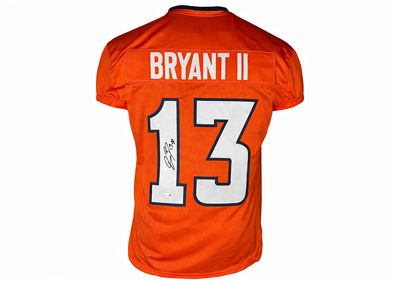 Pat Bryant Signed Denver Orange Football Game Cut Jersey JSA