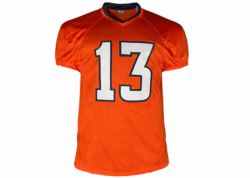 Pat Bryant Signed Denver Orange Football Game Cut Jersey JSA