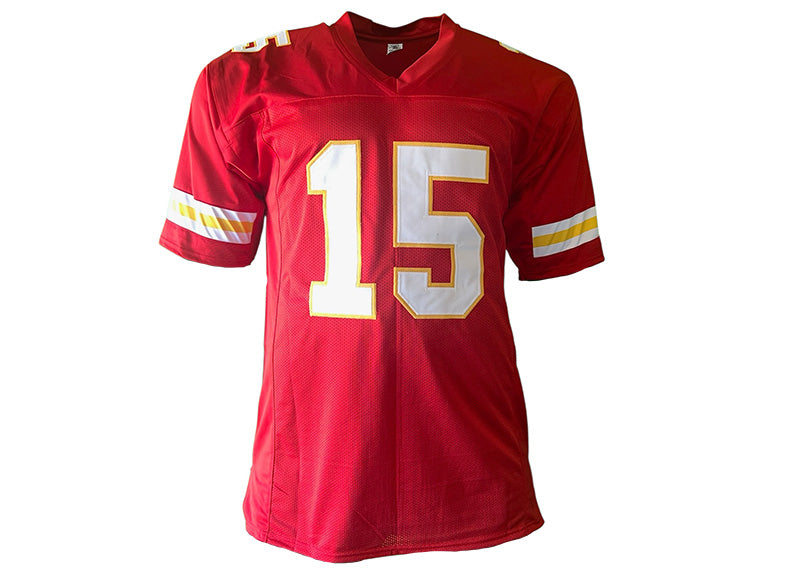 Patrick Mahomes Custom Unsigned Red Football Jersey
