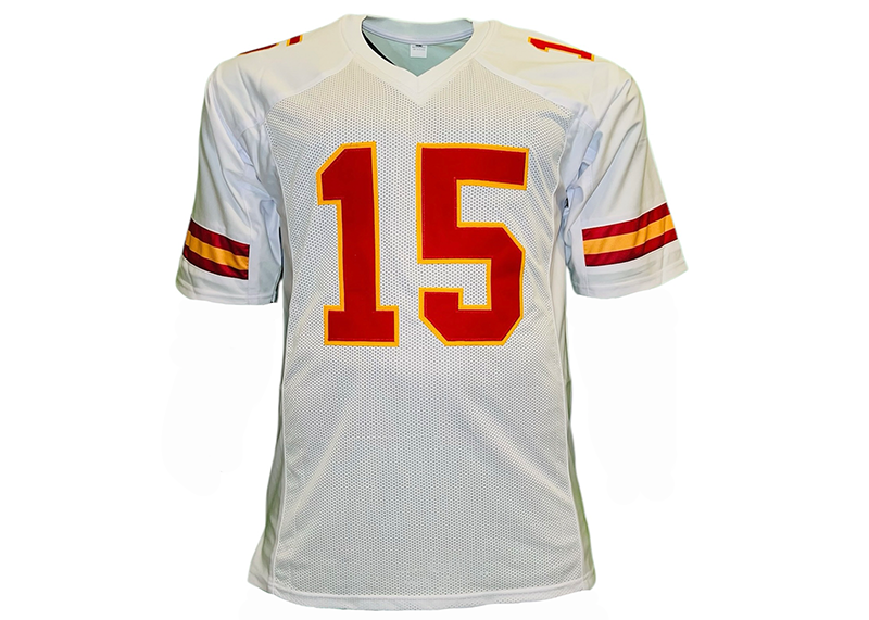 Patrick Mahomes Custom Unsigned White Football Jersey