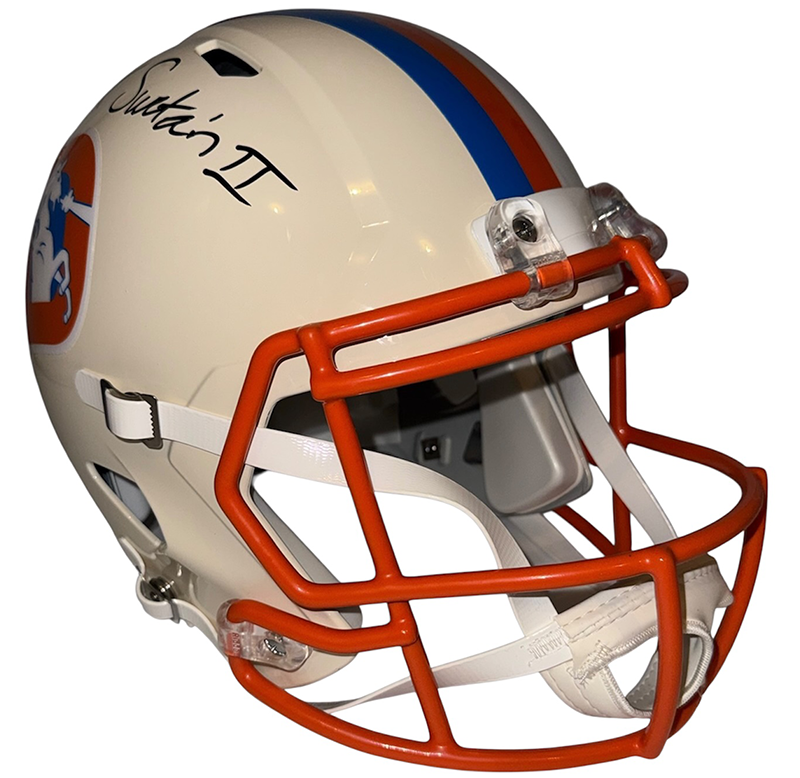 Patrick Surtain II Signed Denver Broncos Retro Full Size Speed Helmet Beckett