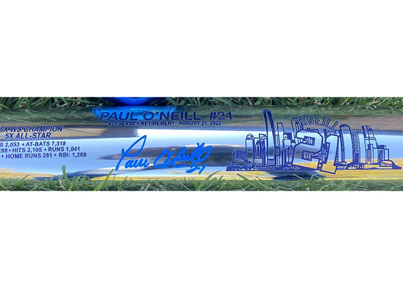 Paul O’Neill Signed Yankees Jersey Retirement Chrome Two Tone Maple Bat