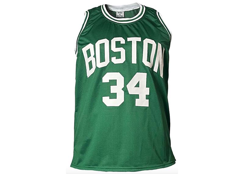 Paul Pierce Signed Custom Boston Green Basketball jersey JSA