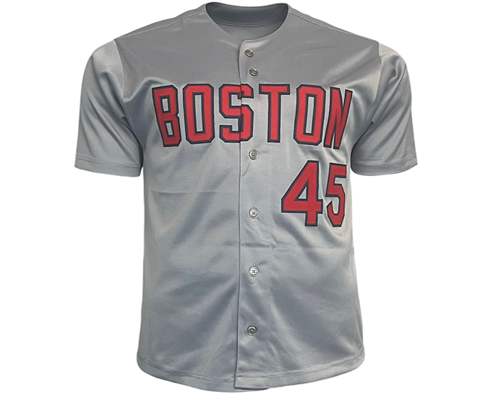 Pedro Martinez Signed Boston Grey Baseball Jersey Beckett