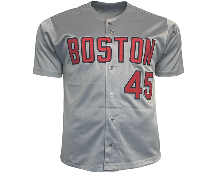 Pedro Martinez Signed Custom Boston Grey Baseball Jersey Beckett