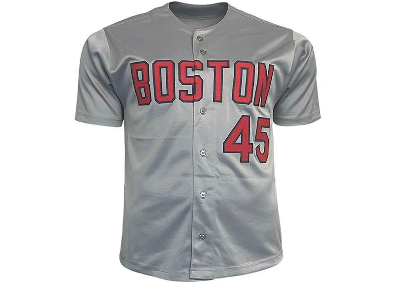 Pedro Martinez Signed Custom Boston Grey Baseball Jersey Beckett