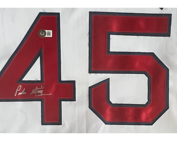 Pedro Martinez Signed Boston White Baseball Jersey Beckett
