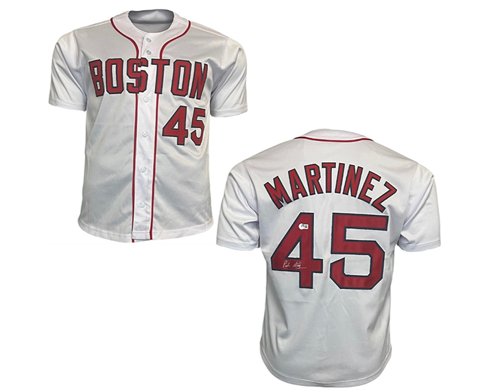 Pedro Martinez Signed Custom Boston White Baseball Jersey Beckett