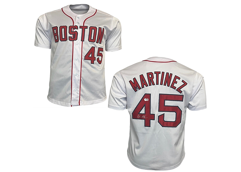 Pedro Martinez Signed Custom Boston White Baseball Jersey Beckett