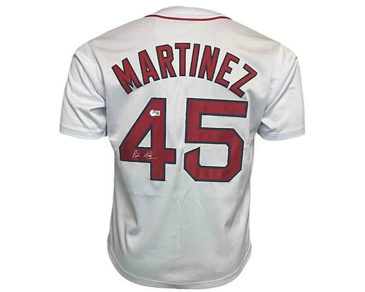 Pedro Martinez Signed Custom Boston White Baseball Jersey Beckett