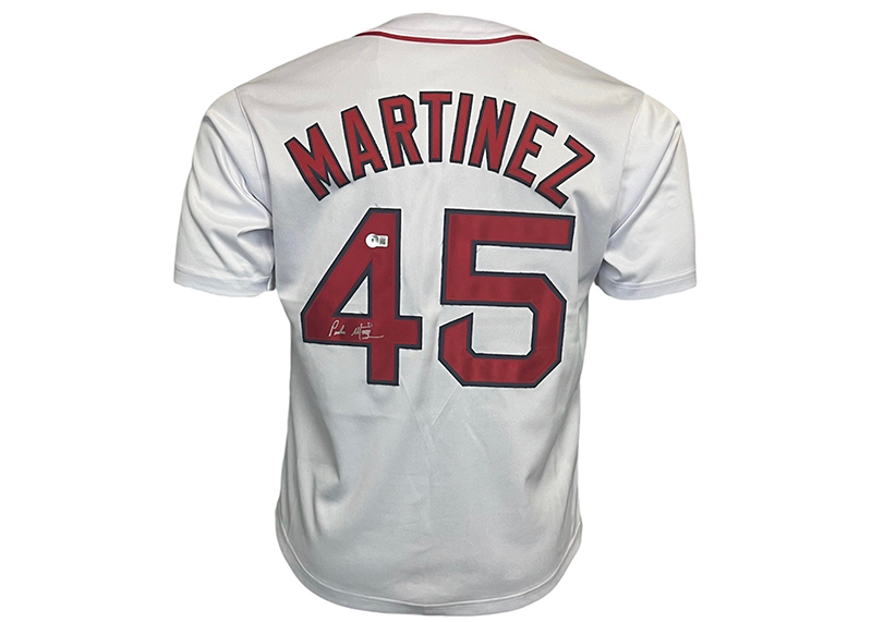 Pedro Martinez Signed Custom Boston White Baseball Jersey Beckett